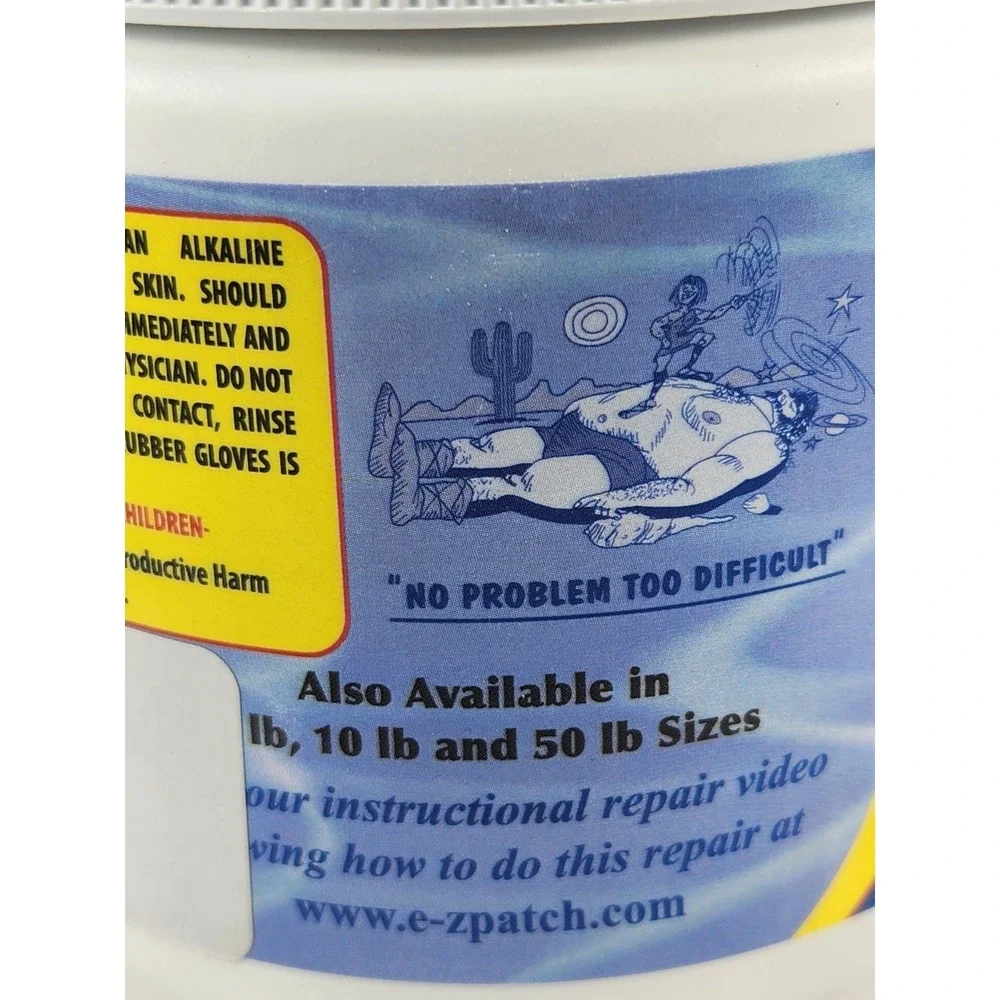 E-Z Patch Fast Setting Underwater White Pool Tile & Grout Set Repair NEW